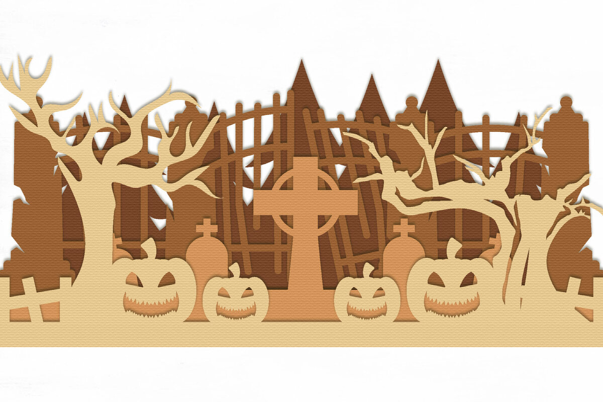 Intra απο ξύλο plywood 3mm-4mm πάχος - Halloween Lasercut - Halloween Sign Δίασταση 15x15 cm INTRAFABR-105952218