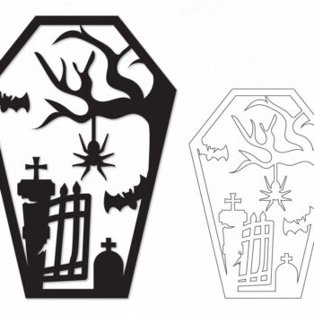 Intra απο ξύλο plywood 3mm-4mm πάχος - Halloween Lasercut Δίασταση 15x15 cm INTRAFABR-105871099 - Image 4