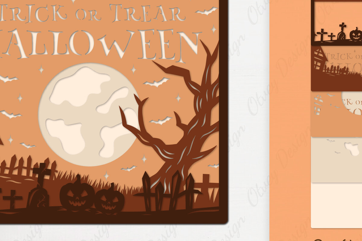 Intra απο ξύλο plywood 3mm-4mm πάχος -  αποκοπής με λέιζερ Halloween Δίασταση 15x15 cm INTRAFABR-106146851