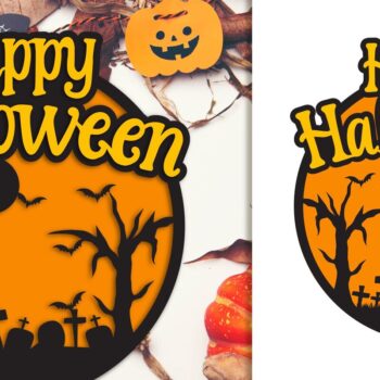 Intra απο ξύλο plywood 3mm-4mm πάχος -  αποκοπής με λέιζερ Halloween Δίασταση 15x15 cm INTRAFABR-36324221 - Image 1