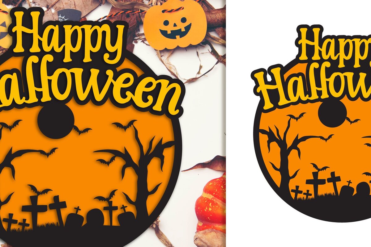 Intra απο ξύλο plywood 3mm-4mm πάχος -  αποκοπής με λέιζερ Halloween Δίασταση 15x15 cm INTRAFABR-36324221