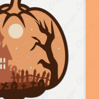 Intra απο ξύλο plywood 3mm-4mm πάχος -  αποκοπής με λέιζερ Halloween Δίασταση 15x15 cm INTRAFABR-106146797 - Image 1