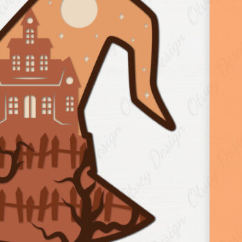 Intra απο ξύλο plywood 3mm-4mm πάχος - αποκοπής με λέιζερ Halloween Δίασταση 15x15 cm INTRAFABR-106146803 - Image 1