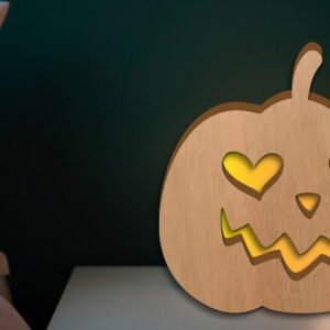 Intra απο ξύλο plywood 3mm-4mm πάχος - Halloween Led Night Light Δίασταση 15x15 cm INTRAFABR-124435081