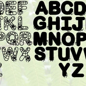 Intra απο ξύλο plywood 3mm-4mm πάχος - Πακέτο λέιζερ Halloween Letters 52  Δίασταση 15x15 cm INTRAFABR-73420609 - Image 6