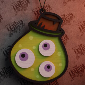 Intra απο ξύλο plywood 3mm-4mm πάχος - Μετάλλιο αποκριών | Κρεμαστό αποκριάτικο Δίασταση 4x4 cm INTRAFABR-104365954 - Image 1