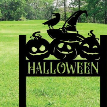 Intra απο ξύλο plywood 3mm-4mm πάχος - Διακοσμητικό σημάδι Halloween Metal Garden Stakes Δίασταση 3600x3600 cm INTRAFABR-101449657 - Image 1
