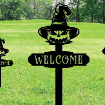 Intra απο ξύλο plywood 3mm-4mm πάχος - Διακοσμητικό σημάδι Halloween Metal Garden Stakes Δίασταση 3600x3600 cm INTRAFABR-101449762 - Image 1