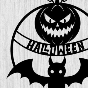 Intra απο ξύλο plywood 3mm-4mm πάχος - Αρχεία αποκοπής με λέιζερ Halloween Metal Sing  Δίασταση 40x50 cm INTRAFABR-101126066