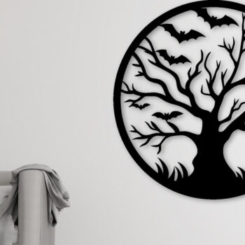 Intra απο ξύλο plywood 3mm-4mm πάχος -  κοπής με λέιζερ μεταλλικού τοίχου Halloween Δίασταση 6x6 cm INTRAFABR-100910274 - Image 3