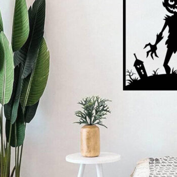 Intra απο ξύλο plywood 3mm-4mm πάχος -  με λέιζερ μεταλλικού τοίχου Halloween Δίασταση 40x50 cm INTRAFABR-101051049 - Image 2