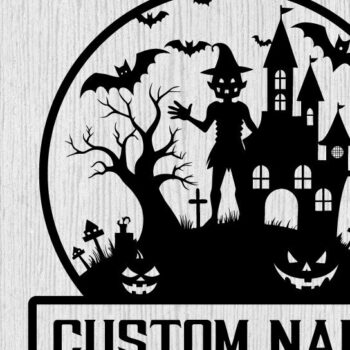 Intra απο ξύλο plywood 3mm-4mm πάχος -  με λέιζερ μεταλλικού τοίχου Halloween Δίασταση 40x50 cm INTRAFABR-101051179 - Image 1