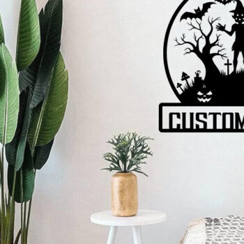 Intra απο ξύλο plywood 3mm-4mm πάχος -  με λέιζερ μεταλλικού τοίχου Halloween Δίασταση 40x50 cm INTRAFABR-101051179 - Image 2