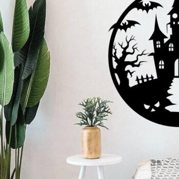 Intra απο ξύλο plywood 3mm-4mm πάχος -  με λέιζερ μεταλλικού τοίχου Halloween Δίασταση 40x50 cm INTRAFABR-101051583 - Image 2