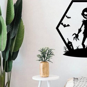 Intra απο ξύλο plywood 3mm-4mm πάχος -  με λέιζερ μεταλλικού τοίχου Halloween Δίασταση 40x50 cm INTRAFABR-101051836 - Image 2