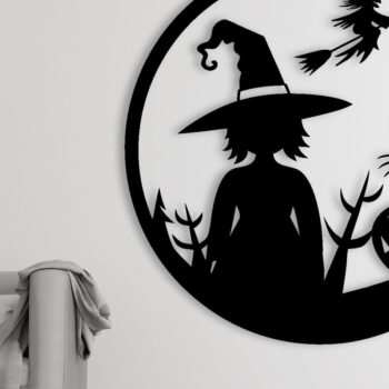 Intra απο ξύλο plywood 3mm-4mm πάχος -  με λέιζερ μεταλλικού τοίχου Halloween Δίασταση 40x50 cm INTRAFABR-101703945 - Image 2