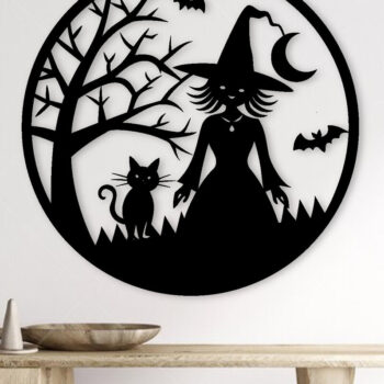 Intra απο ξύλο plywood 3mm-4mm πάχος -  με λέιζερ μεταλλικού τοίχου Halloween Δίασταση 40x50 cm INTRAFABR-102748937 - Image 2