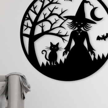 Intra απο ξύλο plywood 3mm-4mm πάχος -  με λέιζερ μεταλλικού τοίχου Halloween Δίασταση 40x50 cm INTRAFABR-102748937 - Image 3