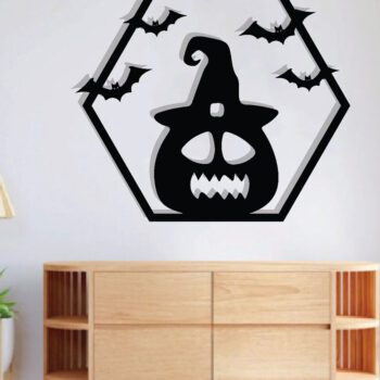 Intra απο ξύλο plywood 3mm-4mm πάχος - Μεταλλική διακόσμηση τοίχου Halloween,  Δίασταση 40x50 cm INTRAFABR-79227433 - Image 2