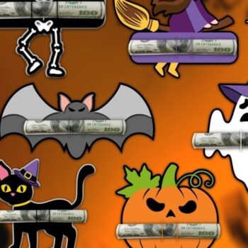 Intra απο ξύλο plywood 3mm-4mm πάχος - Πακέτο Card Holder Halloween Money Δίασταση 15x15 cm INTRAFABR-36512672 - Image 1