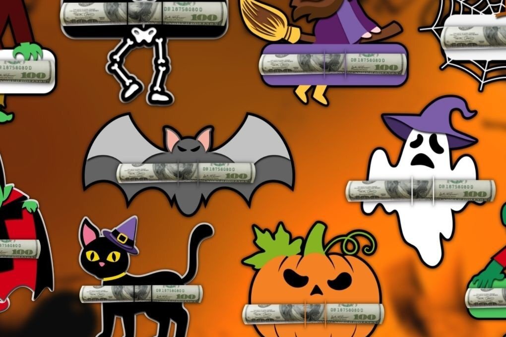 Intra απο ξύλο plywood 3mm-4mm πάχος - Πακέτο  Card Holder Halloween Money Δίασταση 15x15 cm INTRAFABR-36512672