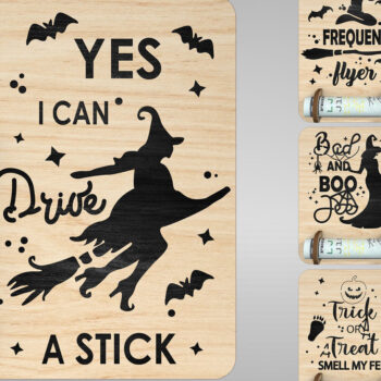 Intra απο ξύλο plywood 3mm-4mm πάχος - Στολίδια για αποκριάτικες θήκες για χρήματα  Δίασταση 6x6 cm INTRAFABR-110169584 - Image 1