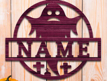 Intra απο ξύλο plywood 3mm-4mm πάχος - Πακέτο λέιζερ για το όνομα του Halloween Δίασταση 15x15 cm INTRAFABR-76427349 - Image 2