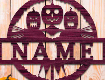 Intra απο ξύλο plywood 3mm-4mm πάχος - Πακέτο λέιζερ για το όνομα του Halloween Δίασταση 15x15 cm INTRAFABR-76427349 - Image 3