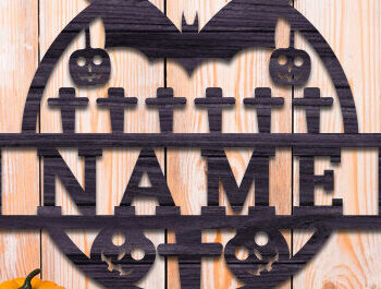 Intra απο ξύλο plywood 3mm-4mm πάχος - Πακέτο λέιζερ για το όνομα του Halloween Δίασταση 15x15 cm INTRAFABR-76427349 - Image 4