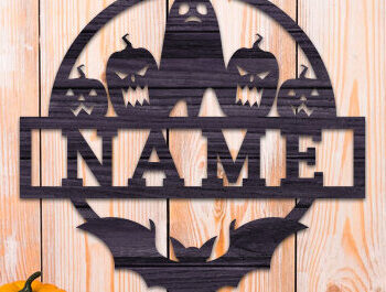 Intra απο ξύλο plywood 3mm-4mm πάχος - Πακέτο λέιζερ για το όνομα του Halloween Δίασταση 15x15 cm INTRAFABR-76427349 - Image 5