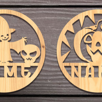 Intra απο ξύλο plywood 3mm-4mm πάχος - Πακέτο Sign Sign για Halloween Δίασταση 15x15 cm INTRAFABR-106073158 - Image 4