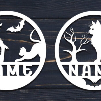 Intra απο ξύλο plywood 3mm-4mm πάχος - Πακέτο Sign Sign για Halloween Δίασταση 15x15 cm INTRAFABR-106073158 - Image 8