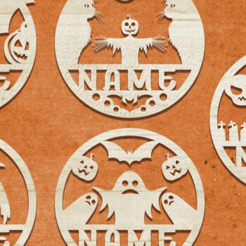 Intra απο ξύλο plywood 3mm-4mm πάχος - Πακέτο Sign Sign για Halloween Δίασταση 15x15 cm INTRAFABR-106073158 - Image 10