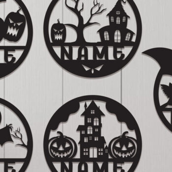 Intra απο ξύλο plywood 3mm-4mm πάχος - Πακέτο Sign Sign για Halloween Δίασταση 15x15 cm INTRAFABR-106073158 - Image 18