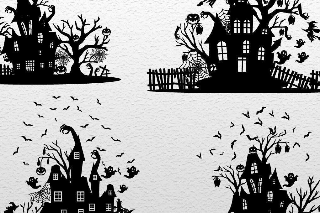 Intra απο ξύλο plywood 3mm-4mm πάχος - Μεγάλο Σπίτι νύχτας αποκριών Δίασταση 20x20 cm INTRAFABR-80003345