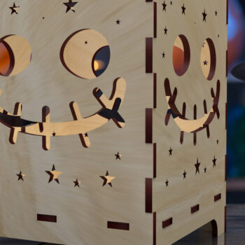 Intra απο ξύλο plywood 3mm-4mm πάχος - Halloween Night Lantern Laser Cut  01 Δίασταση 4x4 cm INTRAFABR-78853887 - Image 1