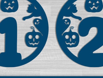 Intra απο ξύλο plywood 3mm-4mm πάχος - Σχέδιο με λέιζερ αποκριάτικων αριθμών Δίασταση 15x15 cm INTRAFABR-76934126 - Image 2