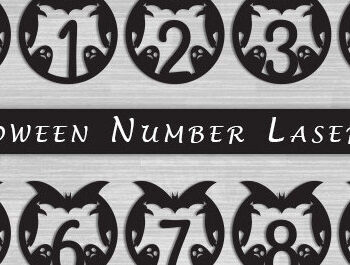 Intra απο ξύλο plywood 3mm-4mm πάχος - Σχέδιο με λέιζερ αποκριάτικων αριθμών Δίασταση 15x15 cm INTRAFABR-76934140 - Image 1