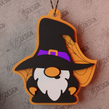 Intra απο ξύλο plywood 3mm-4mm πάχος - Πακέτο αποκριάτικων στολιδιών |Κρεμαστό | CNC Δίασταση 4x4 cm INTRAFABR-104784620 - Image 4