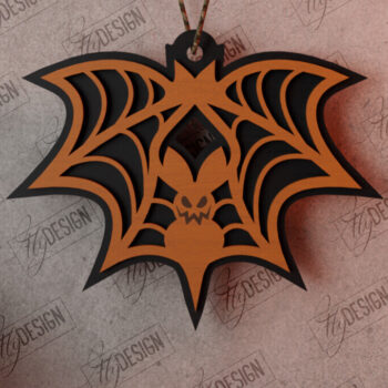 Intra απο ξύλο plywood 3mm-4mm πάχος - Πακέτο αποκριάτικων στολιδιών |Κρεμαστό | CNC Δίασταση 4x4 cm INTRAFABR-104784620 - Image 8