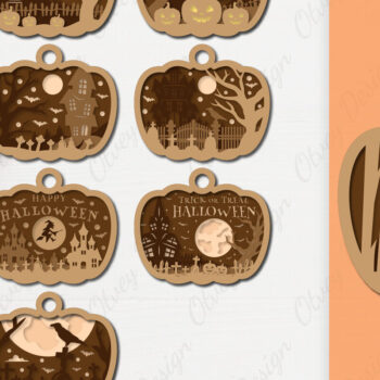 Intra απο ξύλο plywood 3mm-4mm πάχος -  κοπής με λέιζερ για αποκριάτικο στολίδι Δίασταση 6x6 cm INTRAFABR-106148130 - Image 1