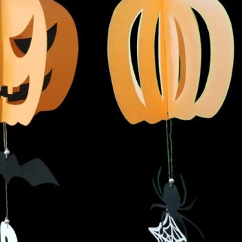 Intra απο ξύλο plywood 3mm-4mm πάχος - Αποκριάτικα στολίδια - Κρεμαστές κολοκύθες Δίασταση 6x6 cm INTRAFABR-42836450 - Image 1