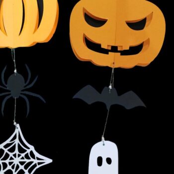 Intra απο ξύλο plywood 3mm-4mm πάχος - Αποκριάτικα στολίδια - Κρεμαστές κολοκύθες Δίασταση 6x6 cm INTRAFABR-42836450 - Image 3