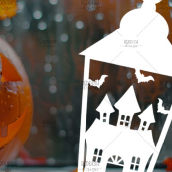 Intra απο ξύλο plywood 3mm-4mm πάχος - Χάρτινο φανάρι αποκριών Διακόσμηση σπιτιού Δίασταση 15x15 cm INTRAFABR-104225777 - Image 1