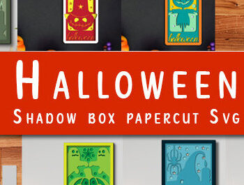 Intra απο ξύλο plywood 3mm-4mm πάχος - Σετ κιβωτίου σκιών για Halloween Papercut Δίασταση 25x25 cm INTRAFABR-80143748 - Image 1