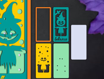 Intra απο ξύλο plywood 3mm-4mm πάχος - Σετ κιβωτίου σκιών για Halloween Papercut Δίασταση 25x25 cm INTRAFABR-80143748 - Image 4