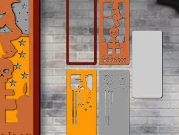 Intra απο ξύλο plywood 3mm-4mm πάχος - Σετ κιβωτίου σκιών για Halloween Papercut Δίασταση 25x25 cm INTRAFABR-80143748 - Image 8