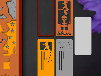 Intra απο ξύλο plywood 3mm-4mm πάχος - Σετ κιβωτίου σκιών για Halloween Papercut Δίασταση 25x25 cm INTRAFABR-80143748 - Image 9