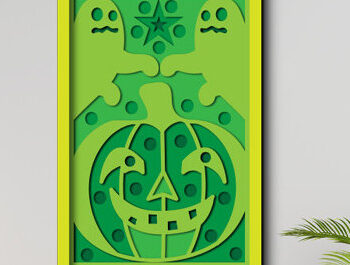 Intra απο ξύλο plywood 3mm-4mm πάχος - Σετ κιβωτίου σκιών για Halloween Papercut Δίασταση 25x25 cm INTRAFABR-80143748 - Image 14