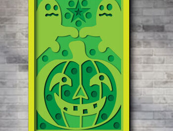 Intra απο ξύλο plywood 3mm-4mm πάχος - Σετ κιβωτίου σκιών για Halloween Papercut Δίασταση 25x25 cm INTRAFABR-80143748 - Image 15